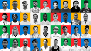 The 2024 IOC Olympic Refugee Team competing in the Summer Olympics in Paris, France.